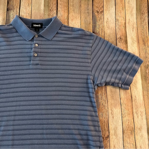 Vintage mens striped short sleeve polo shirt | size Extra Large - Picture 2 of 10